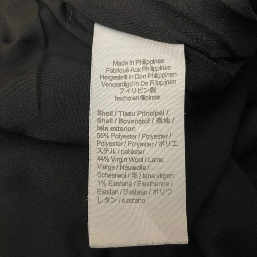 J. Crew Black Willa Trouser Pants 8 Italian Wool Nova Fides BK267 Quiet Luxury